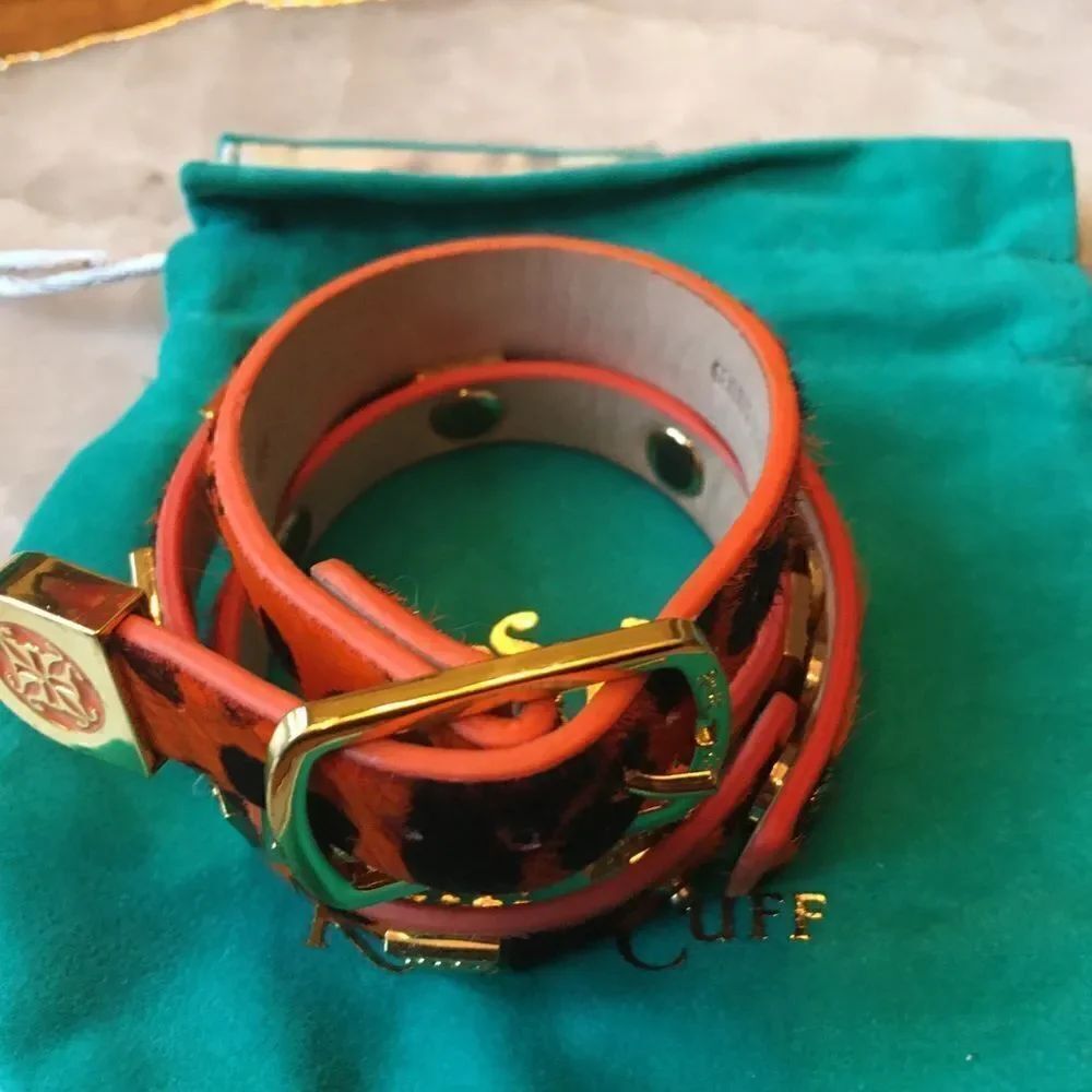 2 ORANGE Fur Rustic Cuffs! - Picture 7 of 7